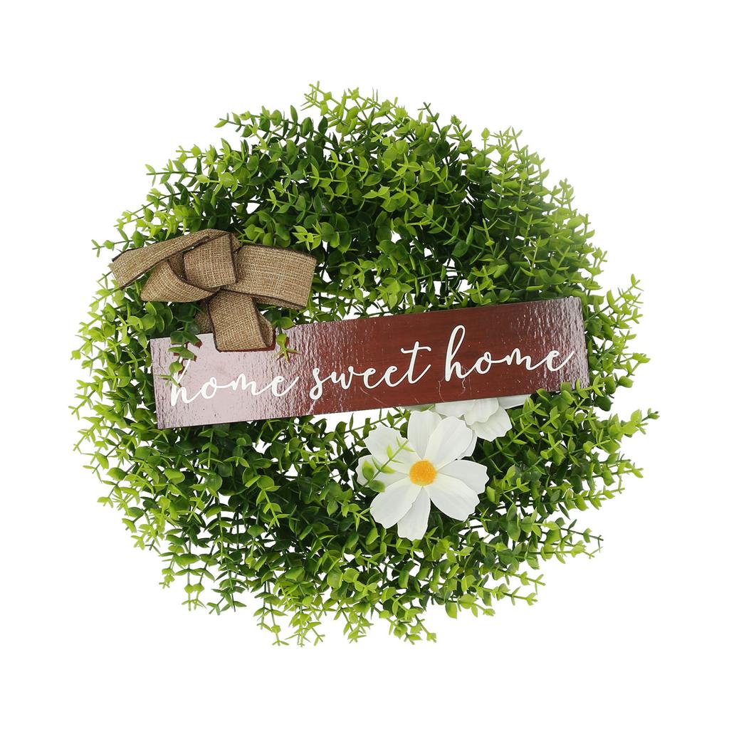 Front Door Garland Artificial Leaves Flower Wreath Decoration Festival Day Wall Decoration