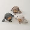 Cute Newborn Rabbit Ear Beanie Hat Polka Dot Infant Bonnet Hat Baby Fetal Cap  Photography Props