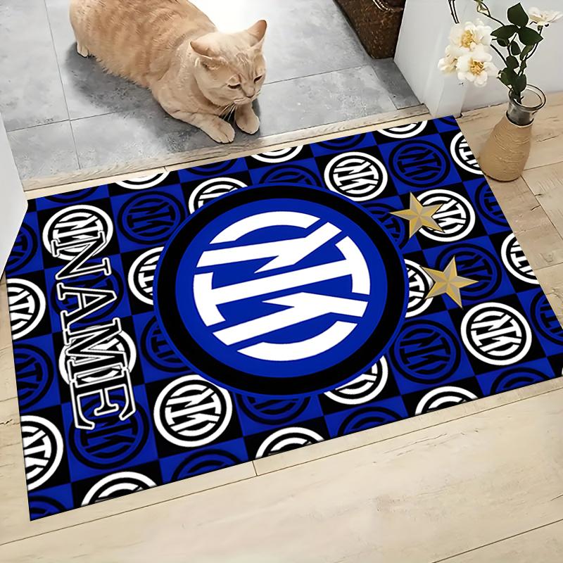 Custom Name Wolves Crest Badge Carpet Rug Customizable Soft Washable Anti-Slip Home Living Room Sofa Mats Personalized Rug. 0909201