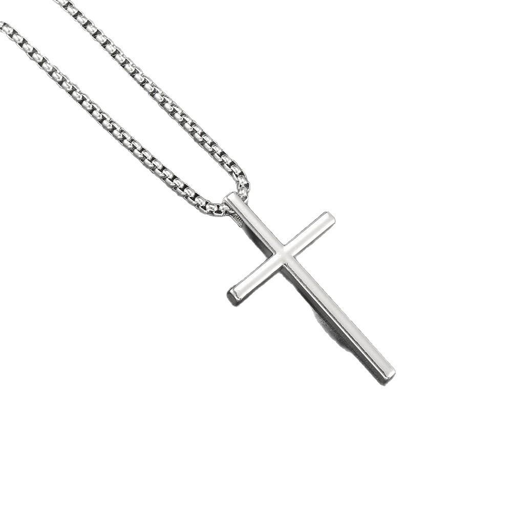 Personality Punk Multiple Crosses Pendant Necklace for Men Women Stainless Steel Fashion Hip-hop Street Party Daily Wear Jewelry