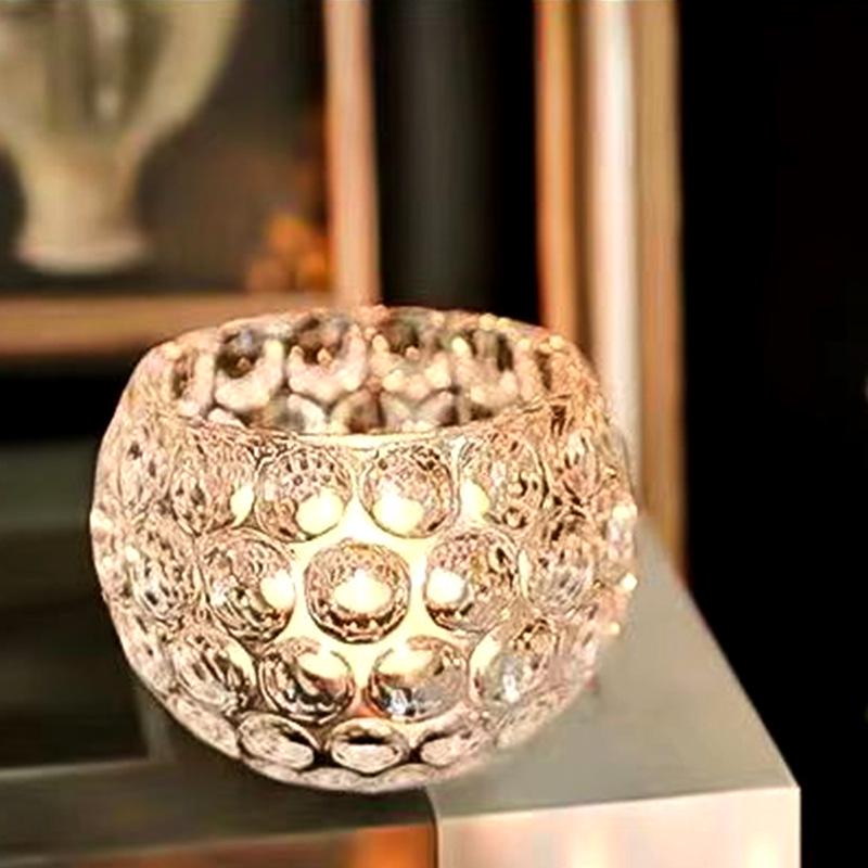 Luxury Crystal Glass Candlestick for Elegant Candlelight Dinner Atmosphere