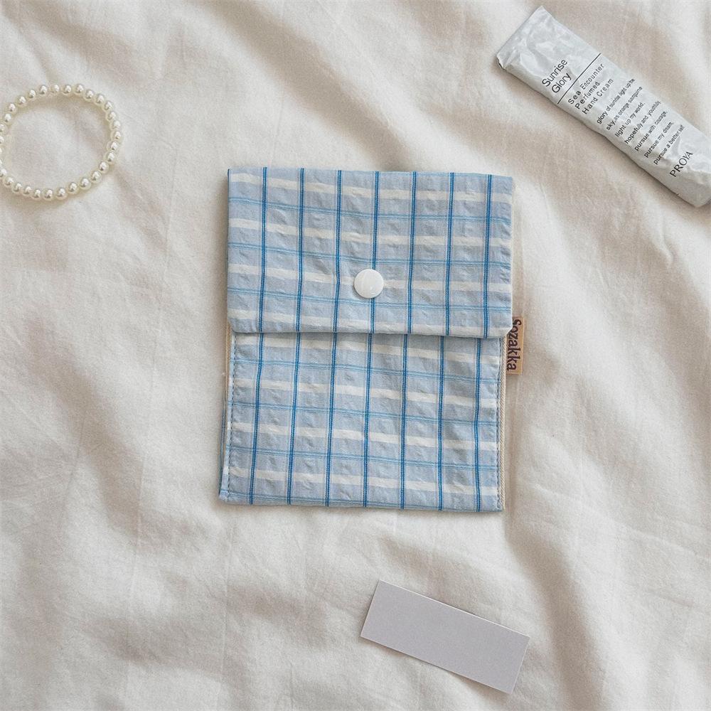 Damenbinden Aufbewahrungstaschen Koreanisch Niedlich Blume Große Kapazität Mädchen Cartoon Menstruation Tampon Organizer Tasche Mini Tasche