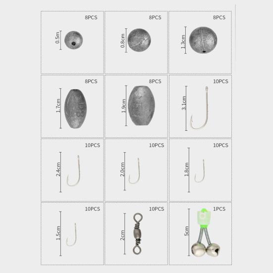 Ultra-Sharp Fish Hooks Set High Durability Compact Design Portable Versatile Outdoor Fishing Hooks Accessories