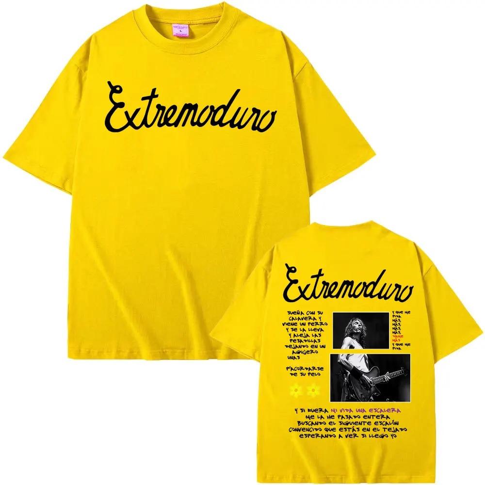 Rock Extremoduro 2026 World Tour Merch Tshirt Men Women Oversized Y2k Cotton Short Sleeve Vintage Hip Hop Punk Style Clothing