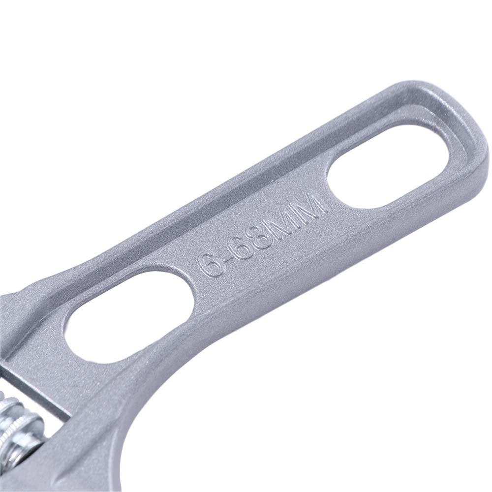 Large Opening Adjustable Spanner Short Handle Plumbing Wrench Bathroom Wrench  Tubing Hand Tool