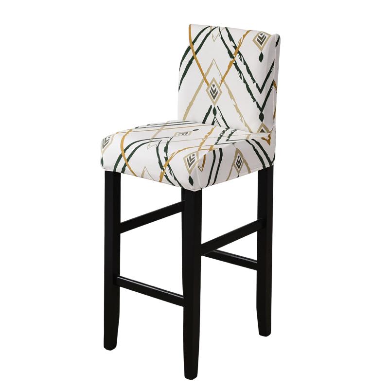 Stretch Bar Stool Covers Stretch Bar Stool Chair Covers, Counter Height Chairs Covers for Kitchen Dining Room Cafe Furniture