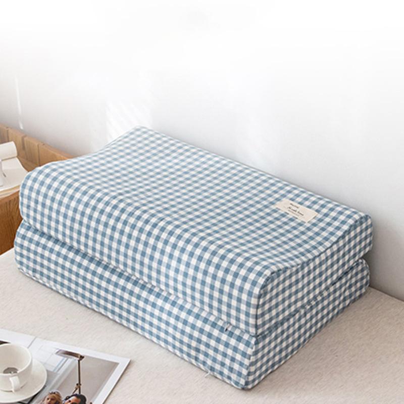 Federa Morbida in Cotone e Lattice per Cuscino Colore Unito a Quadri Federa per Cuscino da Letto per Cuscino in Memory Foam Cuscino in Lattice 30X50Cm