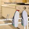 Multi-Functional Stainless Steel Shoe Drying Rack with Anti-Theft Feature for Balcony or Window Use