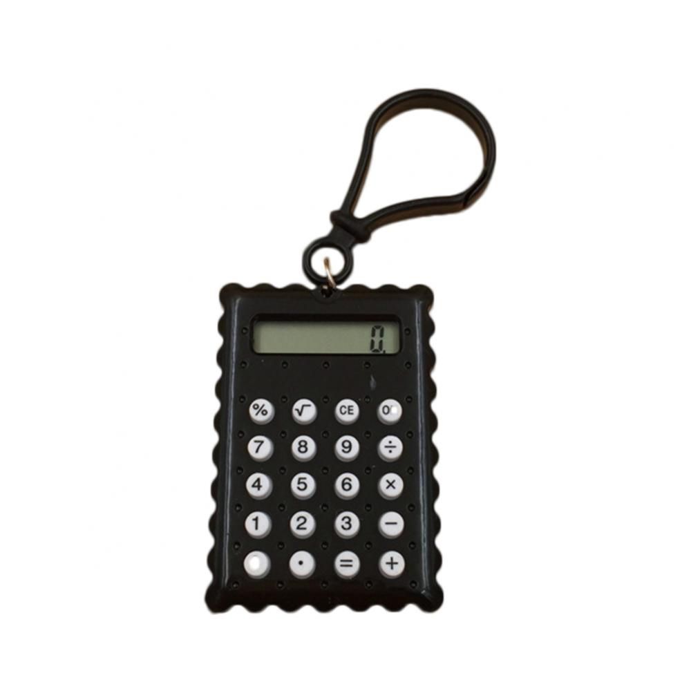 Battery Student Biscuit Shaped Calculator Calculator Keyring Electronic Calculator Stationery