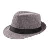 Men's Summer Straw Fedora Sun Hat - Outdoor Sunshade Beach Bowler Hat