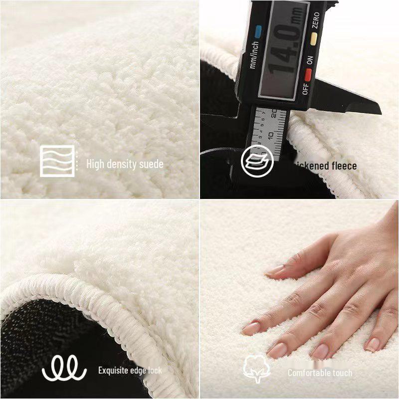 Custom Thickened Non-Slip Imitation Cashmere Carpet for Living Room, Coffee Table, or Bedside.