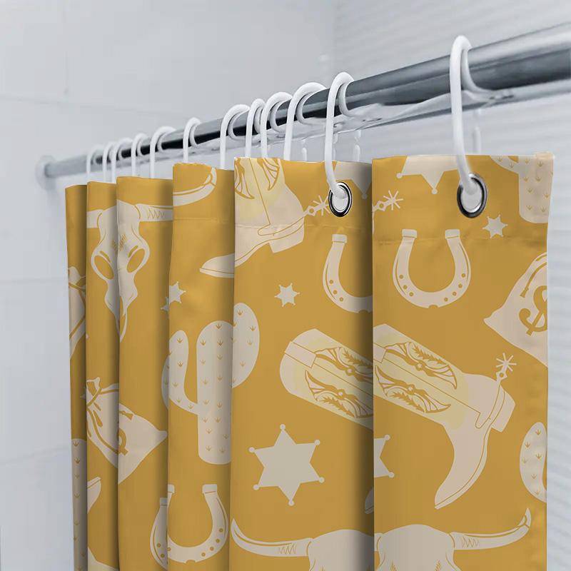 Western Style Shower Curtain With Desert Animal Patterns Must Have For Your Bathroom Decor! (150X240Cm)
