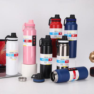 Stainless Steel Space Cup: Large Capacity Outdoor Sports Insulated Water Bottle