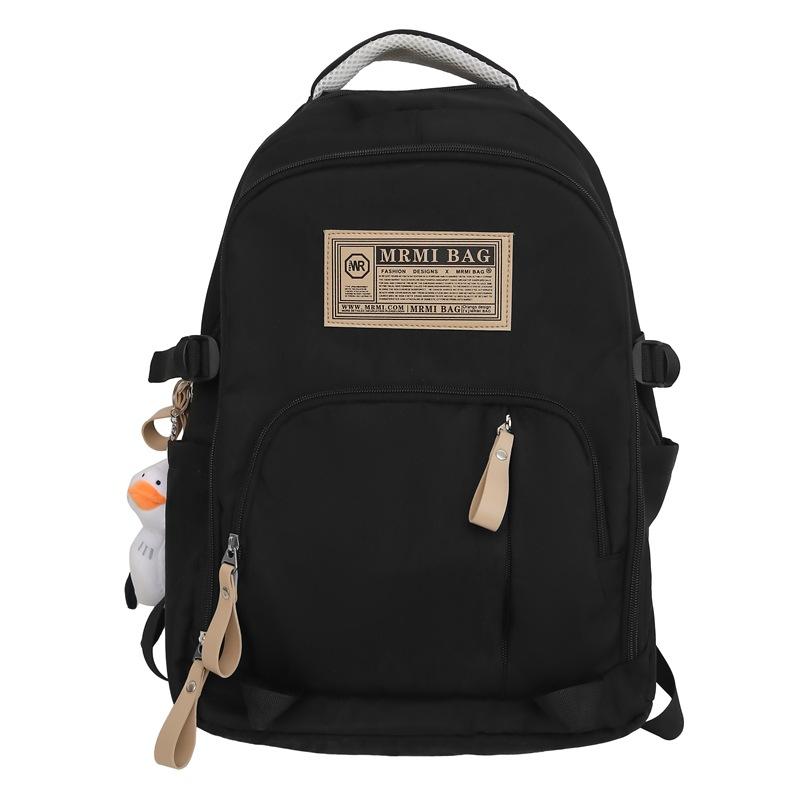 School Bag Female Large Capacity Male High School Junior High School Student Backpack Fashion Burden Reduction Backpack Travel Student Leisure Bag