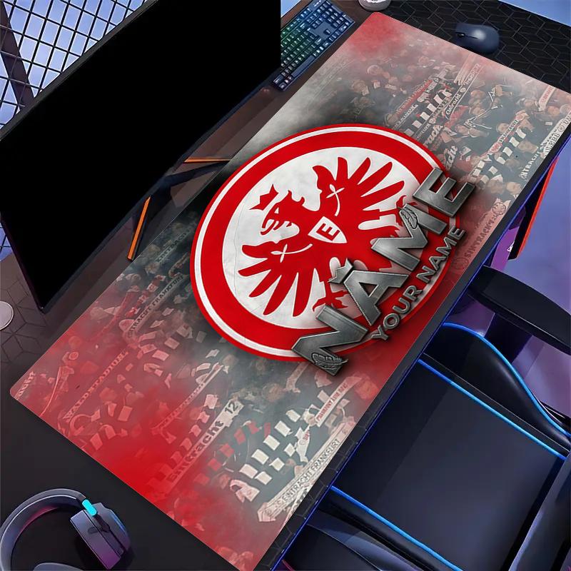 Custom Name,Eintracht Frankfurt Mouse Pad, Large Gaming Desk Mat, Non-slip XXL Mousepad for Laptop & Tablet, Mini PC Playmat with Stitched Edges