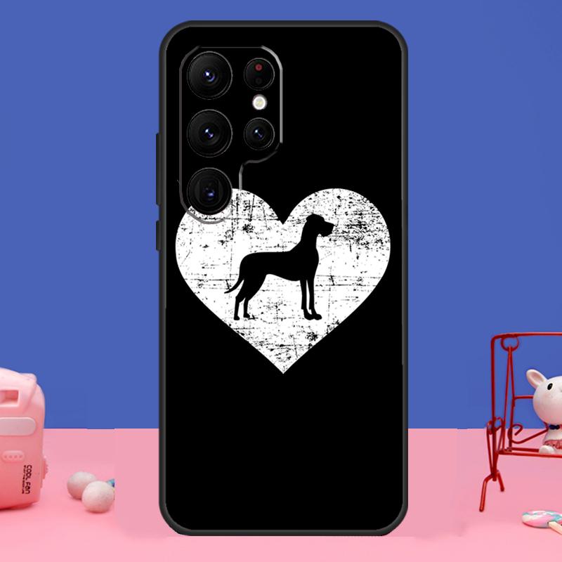 Great Dane Dog Case For Samsung Galaxy S23 S24 Ultra S21 S22 Plus Note 20 Note 10 S8 S9 S10 S20 FE Cover