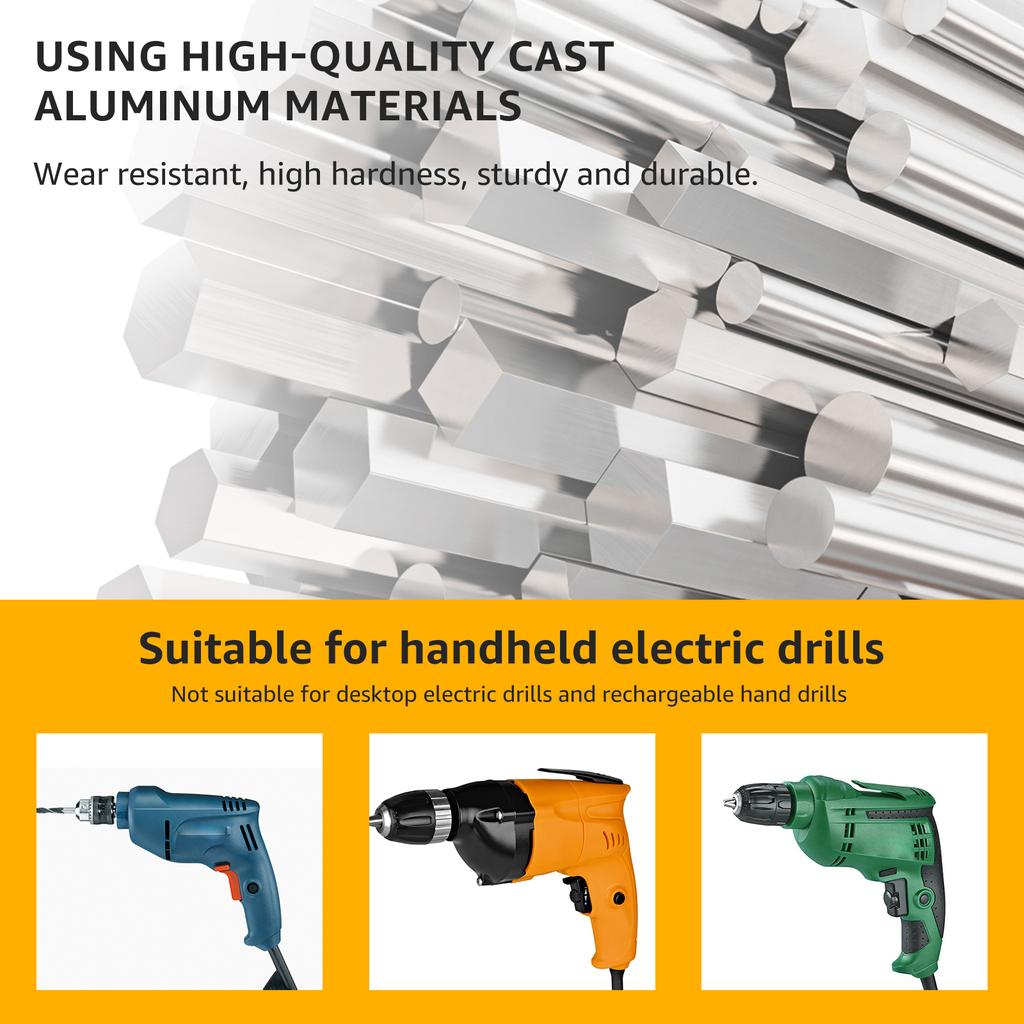 Square Hole Drill Bit Adapter Woodworking Square Hole Drill Fixing Bracket Mortising Attachment Accessories for Drill Press Mort