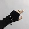 Punk Jewelry Set Barbed Wire Brambles Necklace Bracelet for Motorcyclists Bikers