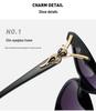 Women's Polarized Rhinestone Fox Head Sunglasses - Fashionable UV Protection