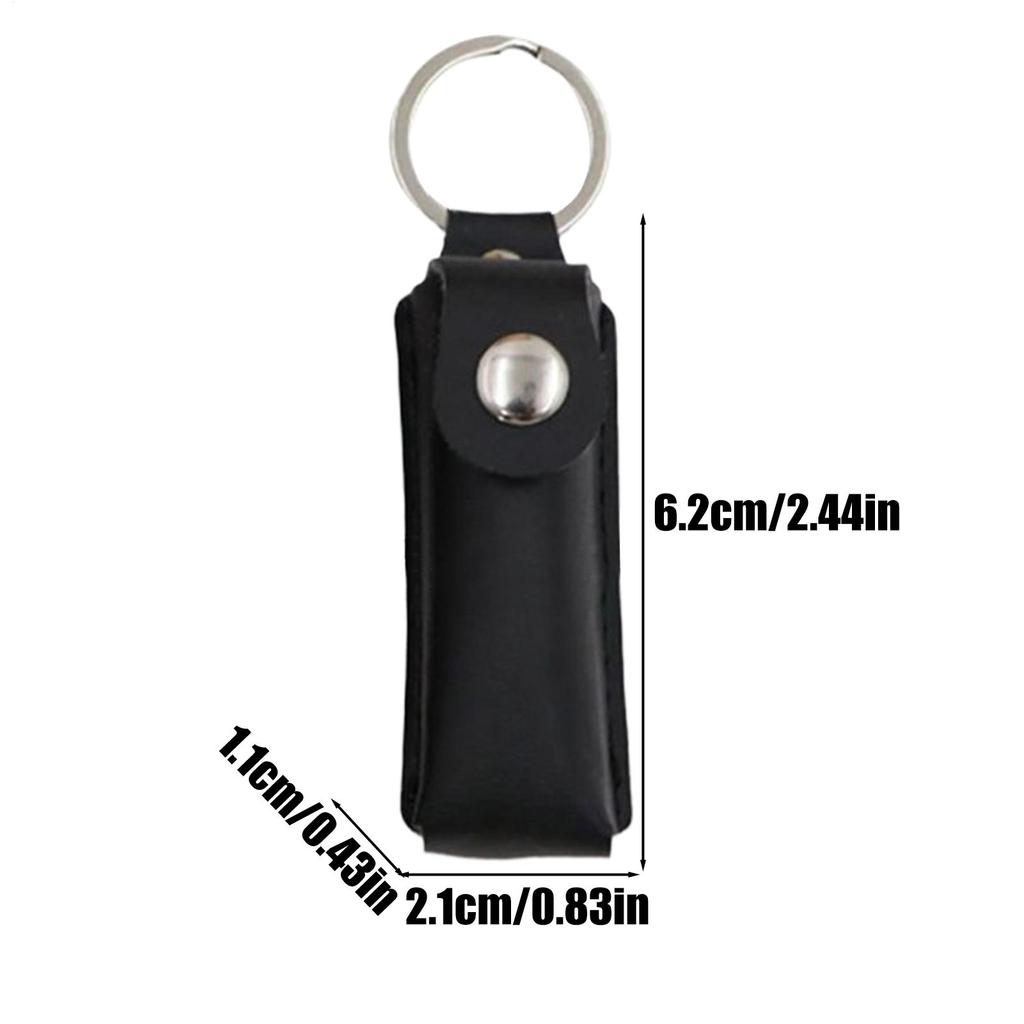 Flash Drive Storage Case USB Flash Drive Leather Case With Protector Cap Anti-Lost Storage Bag For Desk Photographers Card