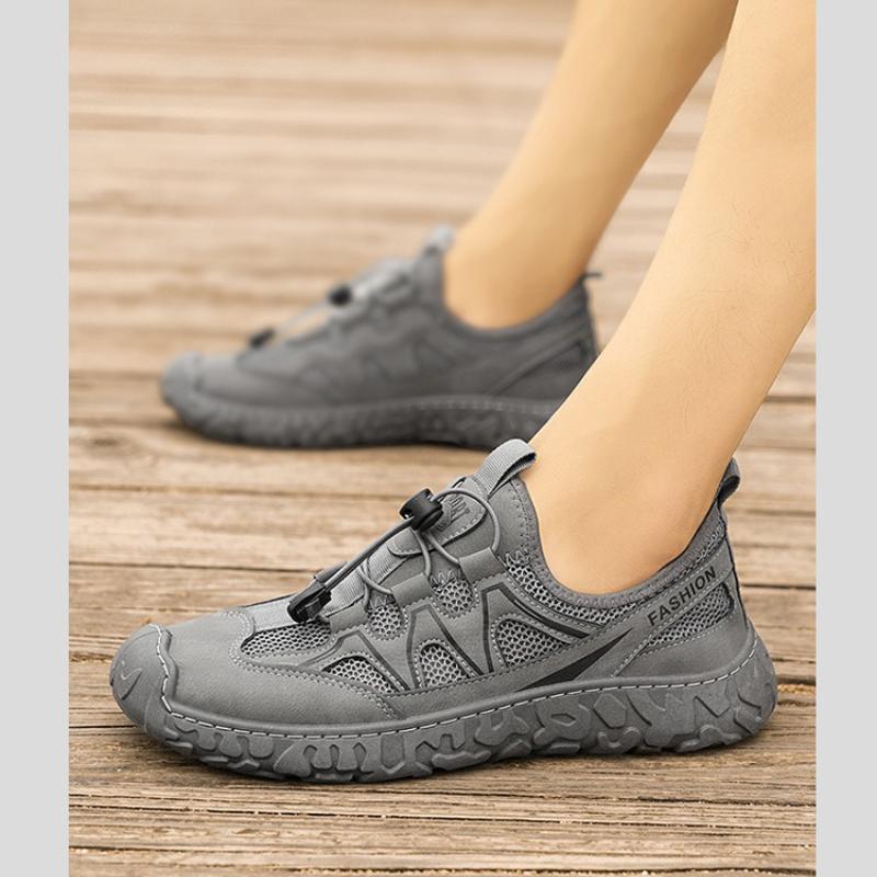 Fashion Male Casual Mesh Sports Shoes Lightweight Non-Slip Rubber Sole Hiking Shoes Outdoor Camp Walking Shoes Men Shose Summer