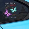 Ein großes Stück in meinem Herzen Schmetterling Autoaufkleber Auto Fenster Heckscheibe Auto Karosserie Styling Ornament Wasserabweisende Vinyl Aufkleber