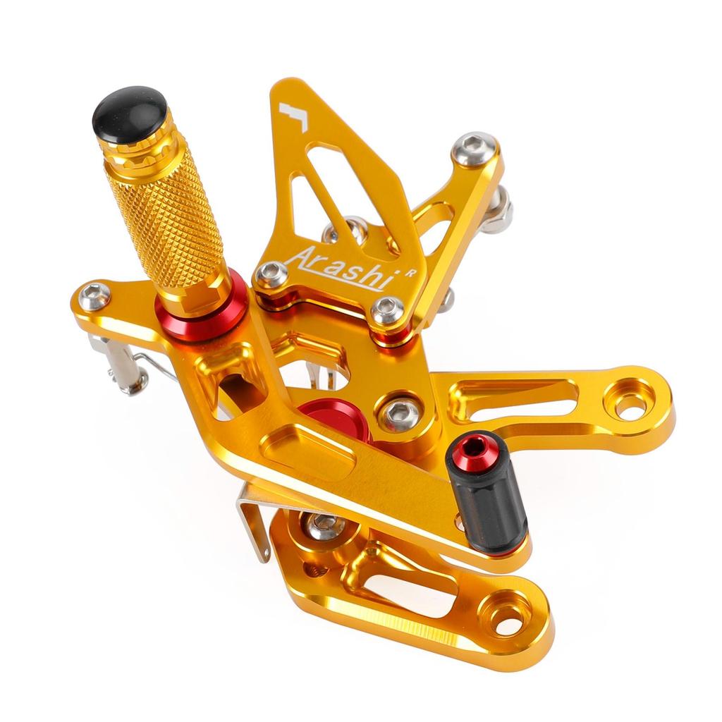 CNC Aluminum Rearsets Footpegs Fits Kawasaki ZX-10R ZX10 ZX1000 2021-2023