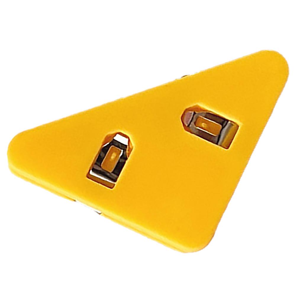 Corner Paper Clip Triangular Cute Adjustable Book Page Clamp Bookmark for Documents Bills Yellow