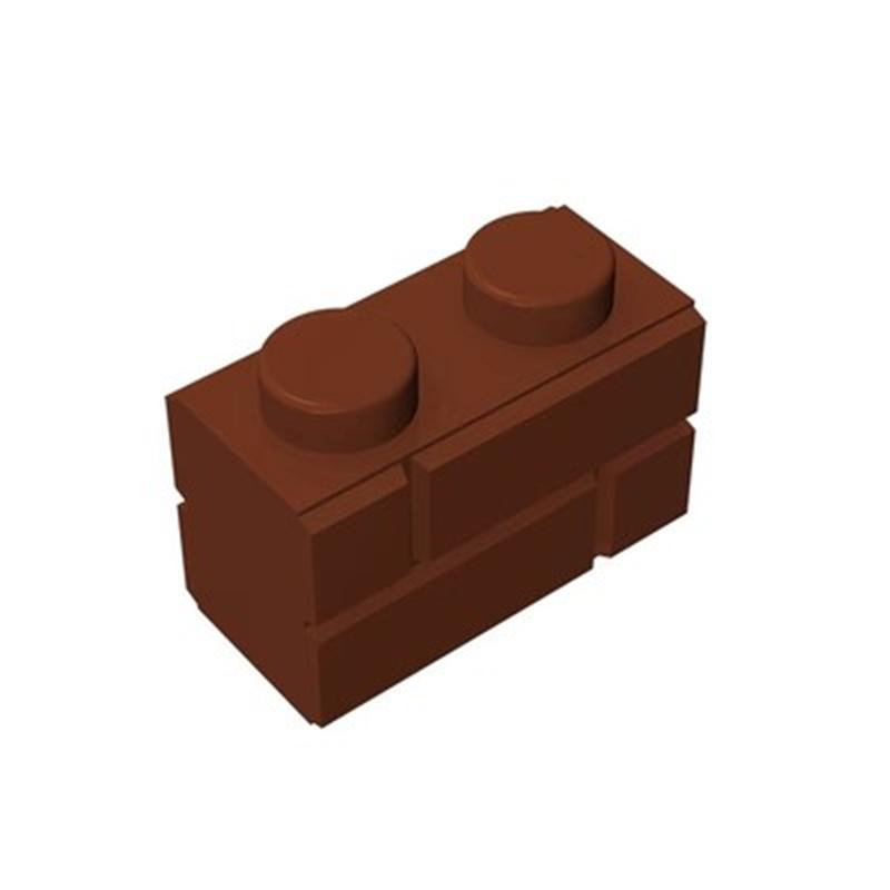 600pcs Bricks Parts DIY 98283 1x2 Checkered Brick Wall Brick Parts Compatible Educational Building Blocks Parts Toys