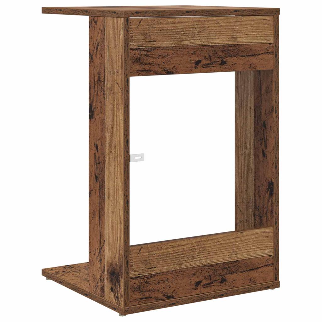 Side Table Reclaimed Wood 40 x 38 x 62.5 cm Engineered Wood