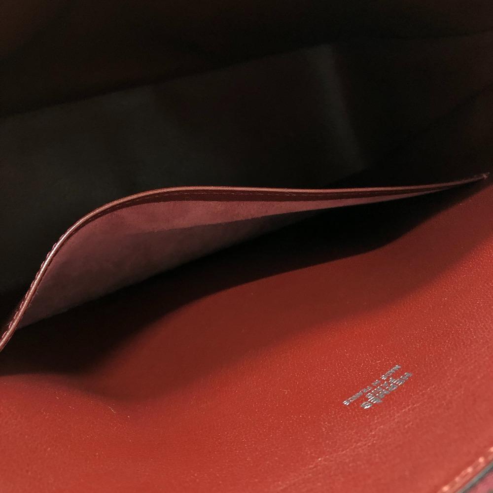 Hermes Escapada Business Tote Bag Boxcalf Bordeaux Wine-red