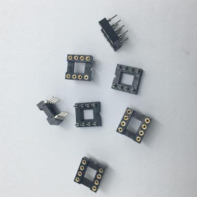 Gold-Plated 8-Pin IC Socket DIP8P Op Amp Base with Round Holes