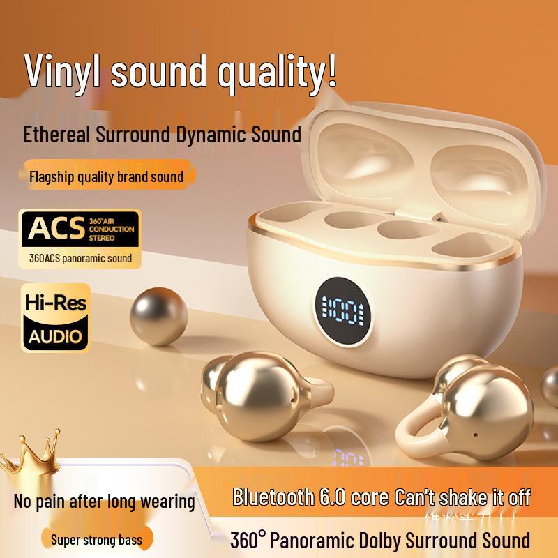 S88 Digital Wireless Bluetooth Ear Clip Earphones with Long Battery Life and Sleep Mode