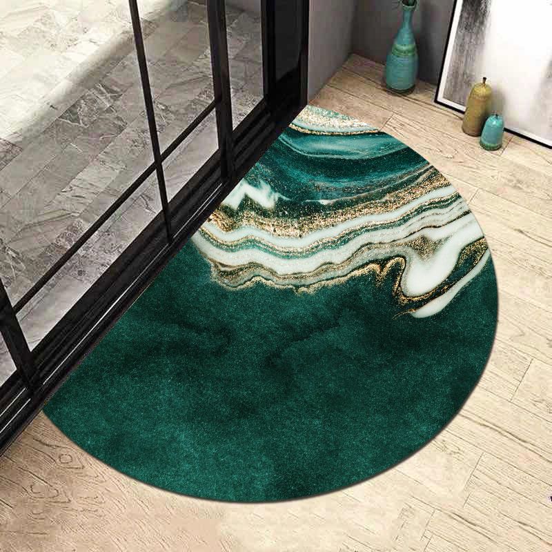 Half Circle Nordic Carpet Entrance Door Bathroom Absorbent Floor Mat Carpet Door Mat Household Anti Slip Mat
