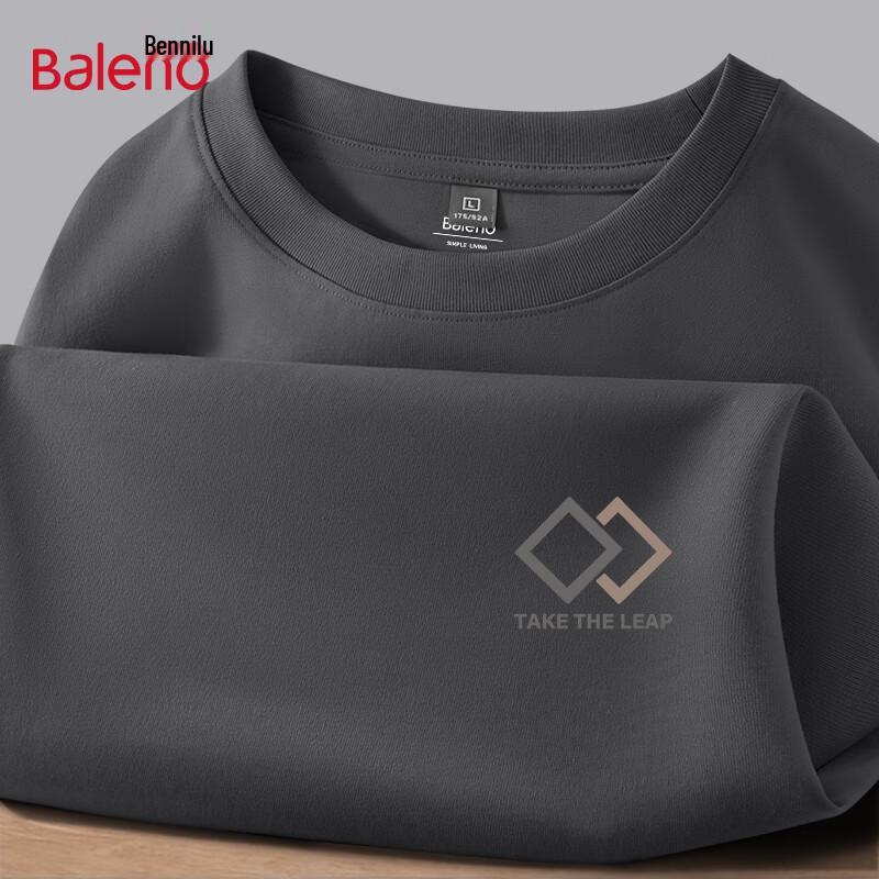 Baleno herr t-shirt med lång ärm i ren bomull