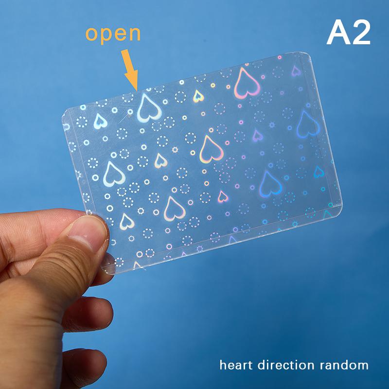 10 Adet Yıldız Aşk Kalp Kpop Fotocard Toploader Fotoğraf Kartı Kollu Idol Fotoğraf Kartları Koruyucu Kılıf