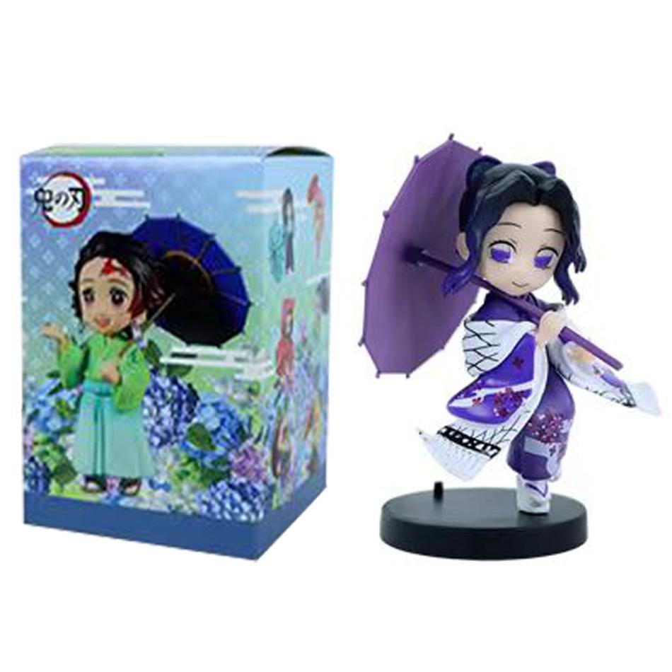 Hot Demon Slayer New Character Peripheral Plum Rain Series B Figure Car Model Ornaments Collectibles Christmas Gifts