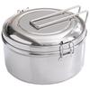 HANDUNYOU 316L Stainless Steel Round Lunch Box