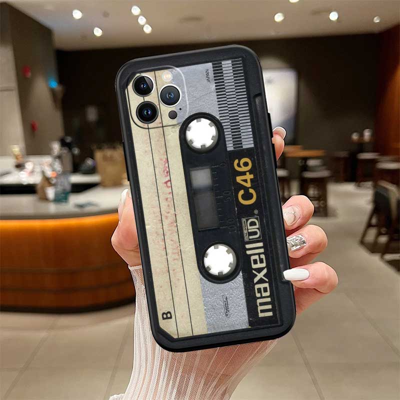 Cassette Vintage Tape Case for Samsung Galaxy M06 M15 M16 M35 M55 M56 A36 A42 A50 A50S A51 A52 A32 A33 A05 A05S A06 A16 A20