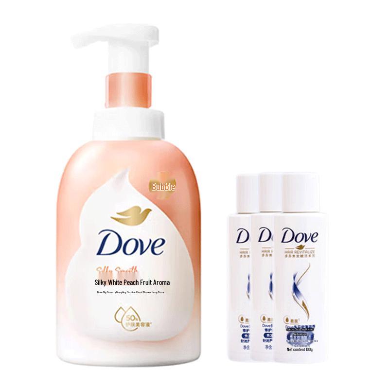DOVE White Peach Foaming Body Wash & Essence Set