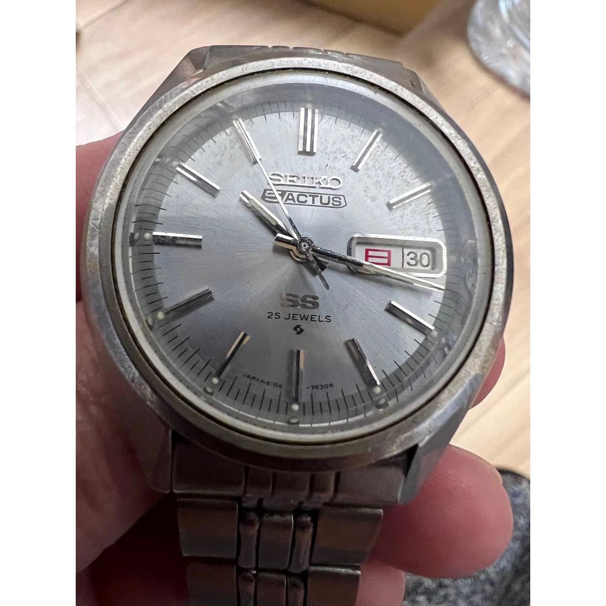 SEIKO 5ACTUS SS 25 jewels Men s automatic winding 6106-7510