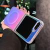 Z Flip 7 Case Laser for Magsafe Transparent Folding Cases for Samsung Galaxy Z Flip 7 6 5 4 3 Flip7fe Flip7 Dazzling PC Funda