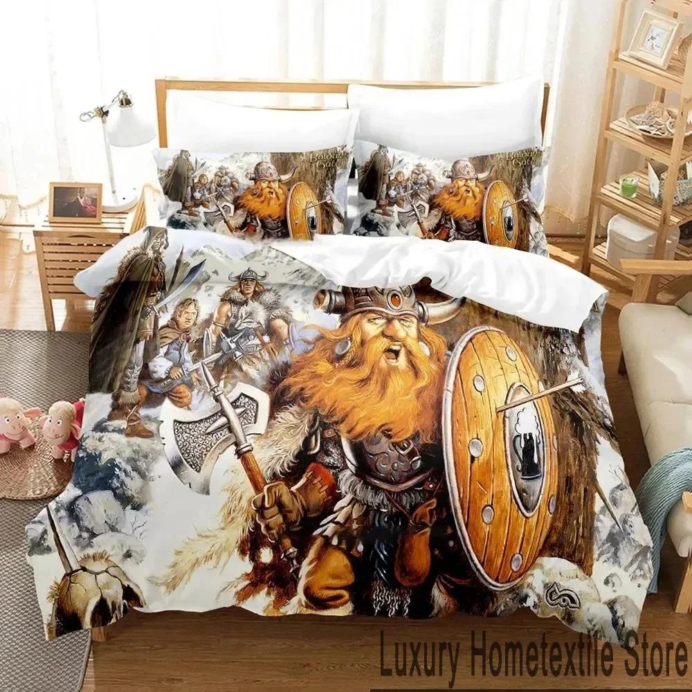 3D Design Printed Design Baldurs Gate 3 Game Bed Ensemble Boys Girl Twin Size Queen Size King Dimension Size Bedspread Cover Pillowcase Bed Boys Adult