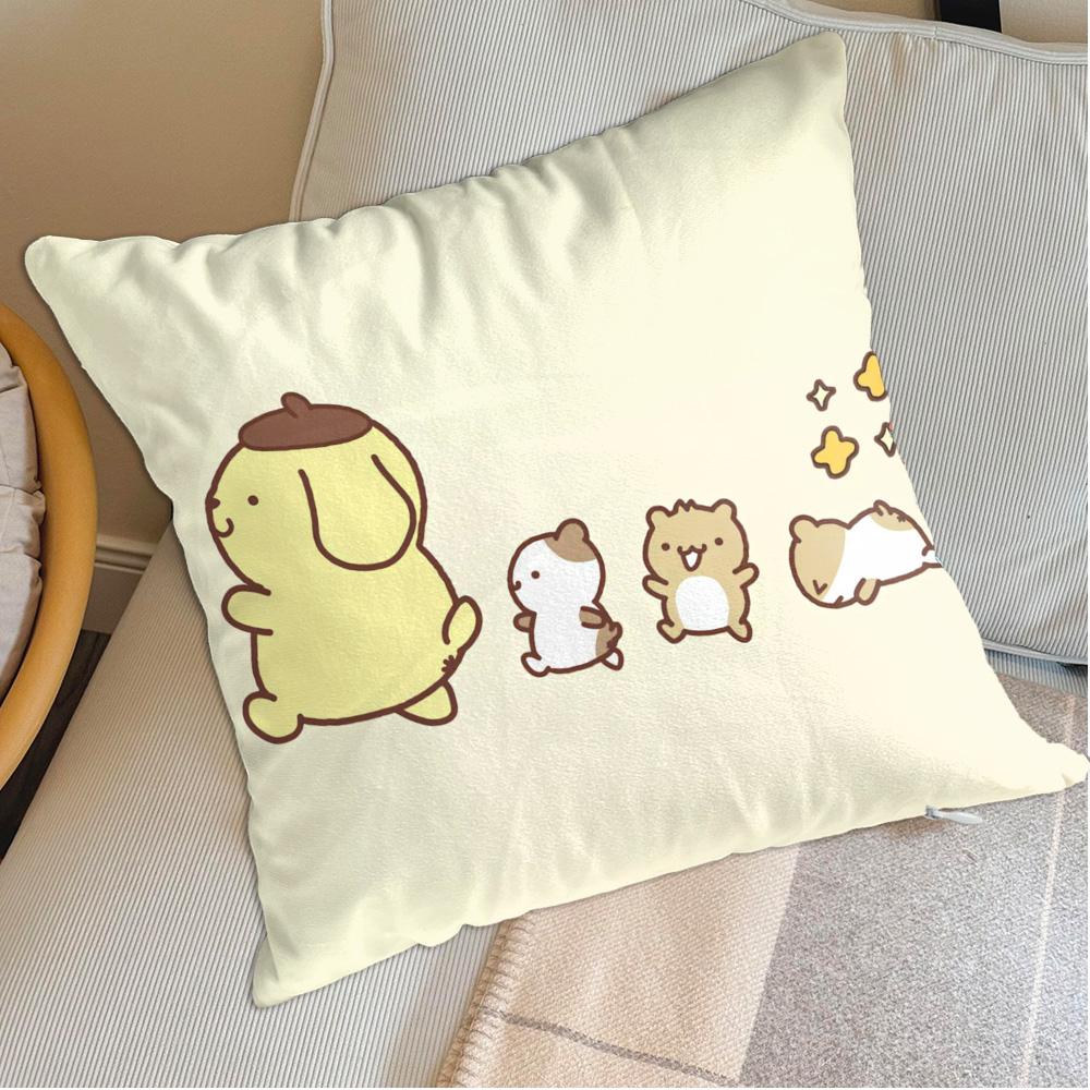 Cushion Cover 50X50 Kawaii P-Pompurin Decorative Pillowcases Home And Decoration Living Room Cushions Sofa Covers Pillow Cases