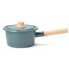 Fuji Enamel Smoke IH Cotton Saucepan, Blue, 16cm, Compatible, Series, CTN-16S.SB