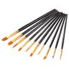 10pcs Artists Paint Brushes Nylon Hair Wooden Handle Professional Paintbrush Gift for Children