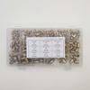 165-Piece Brass Grease Nipple Set - M6, M8, M10 Combination with Straight and Bent Oil Injection Cups