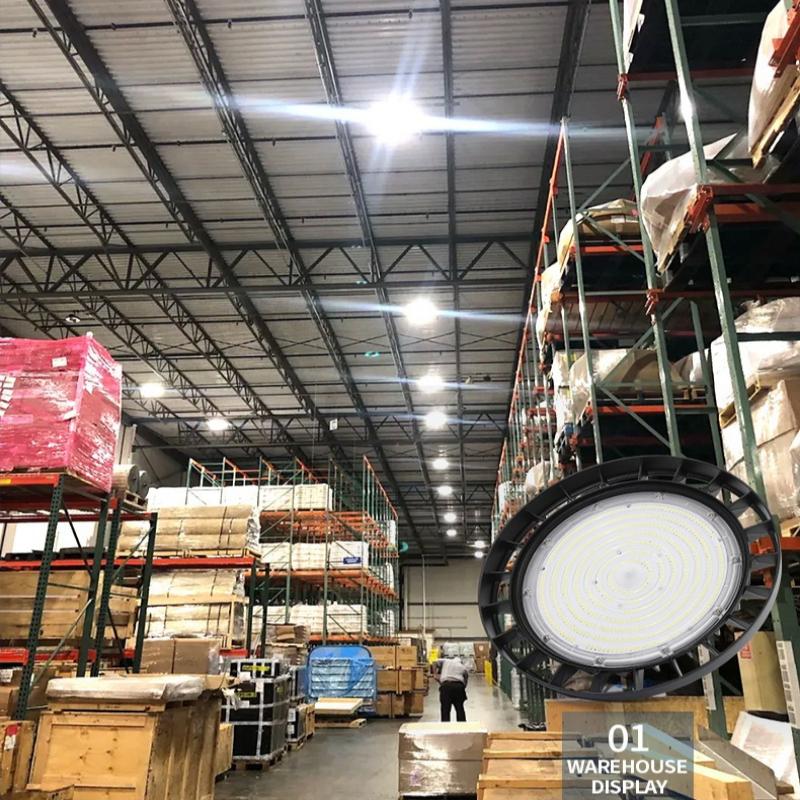 High Bay UFO LED 220V 100W 150W 200W Business Stadium Warehouse Garage Light Super Bright Industrial Lighting Mining Lamp