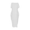 Amazon European and American foreign trade cross-border TK popular summer new women's clothing solid color short-sleeved long casual dress