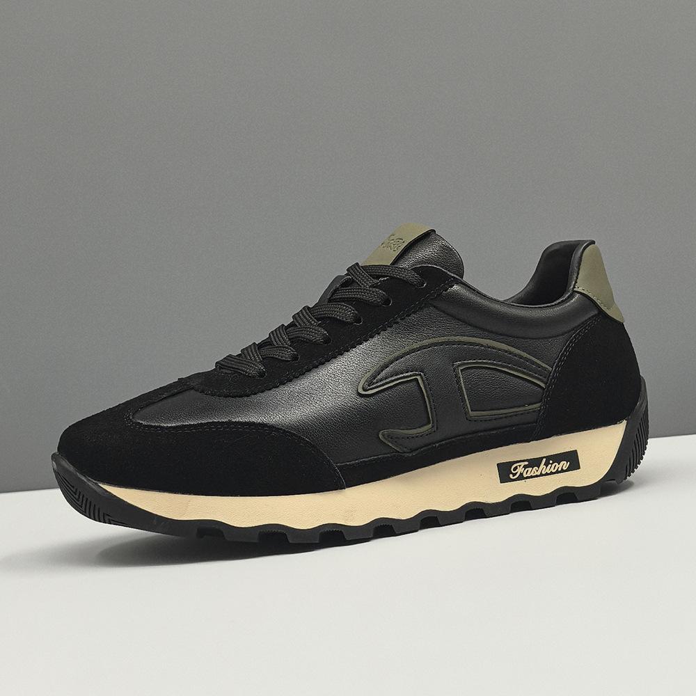 Raw board shoes trendy shoes leather niche high-end sports and leisure shoes 38